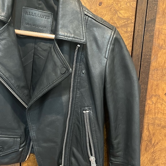 ❌ SOLD All Saints Leather Jacket - Picture 3 of 4